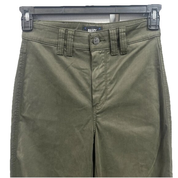 PAIGE Women's Clean Front Sasha size 24 x 34 Jean Knee Darts Wide Leg High Rise - Picture 5 of 15